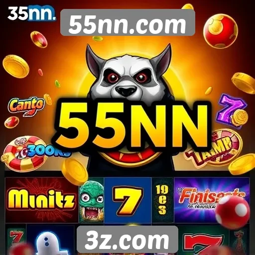Variedade de jogos disponíveis em 55nn.com